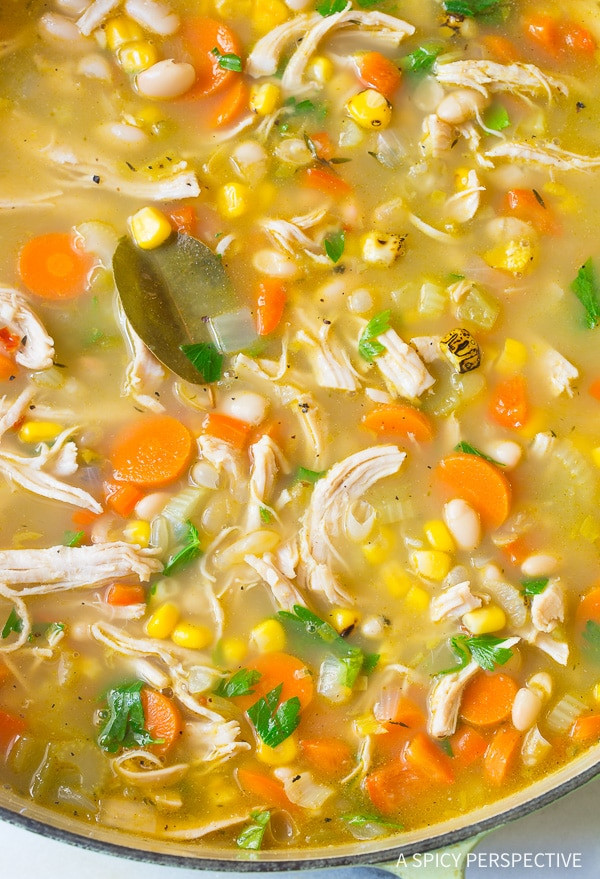 Healthy Chicken Soup Recipes
 Healthy Chicken White Bean Soup A Spicy Perspective