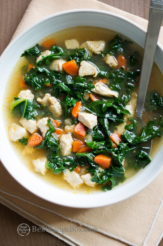 Healthy Chicken Soup Recipes
 Healthy Chicken Soup with Kale Recipe