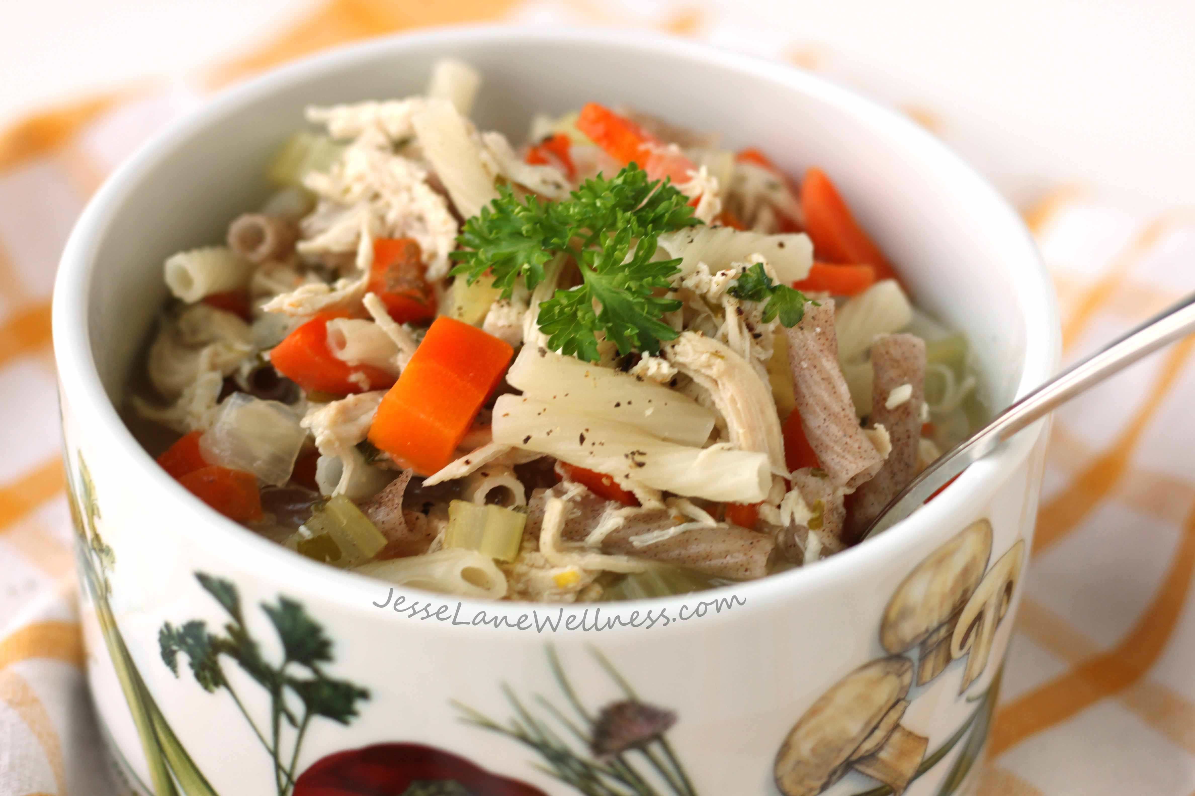 Healthy Chicken Soup Recipes
 Healthy Chicken Noodle Soup Recipe by Jesse Lane Wellness