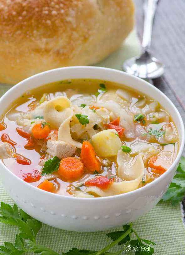 Healthy Chicken Vegetable Soup
 Chicken Noodle Ve able Soup iFOODreal Healthy Family