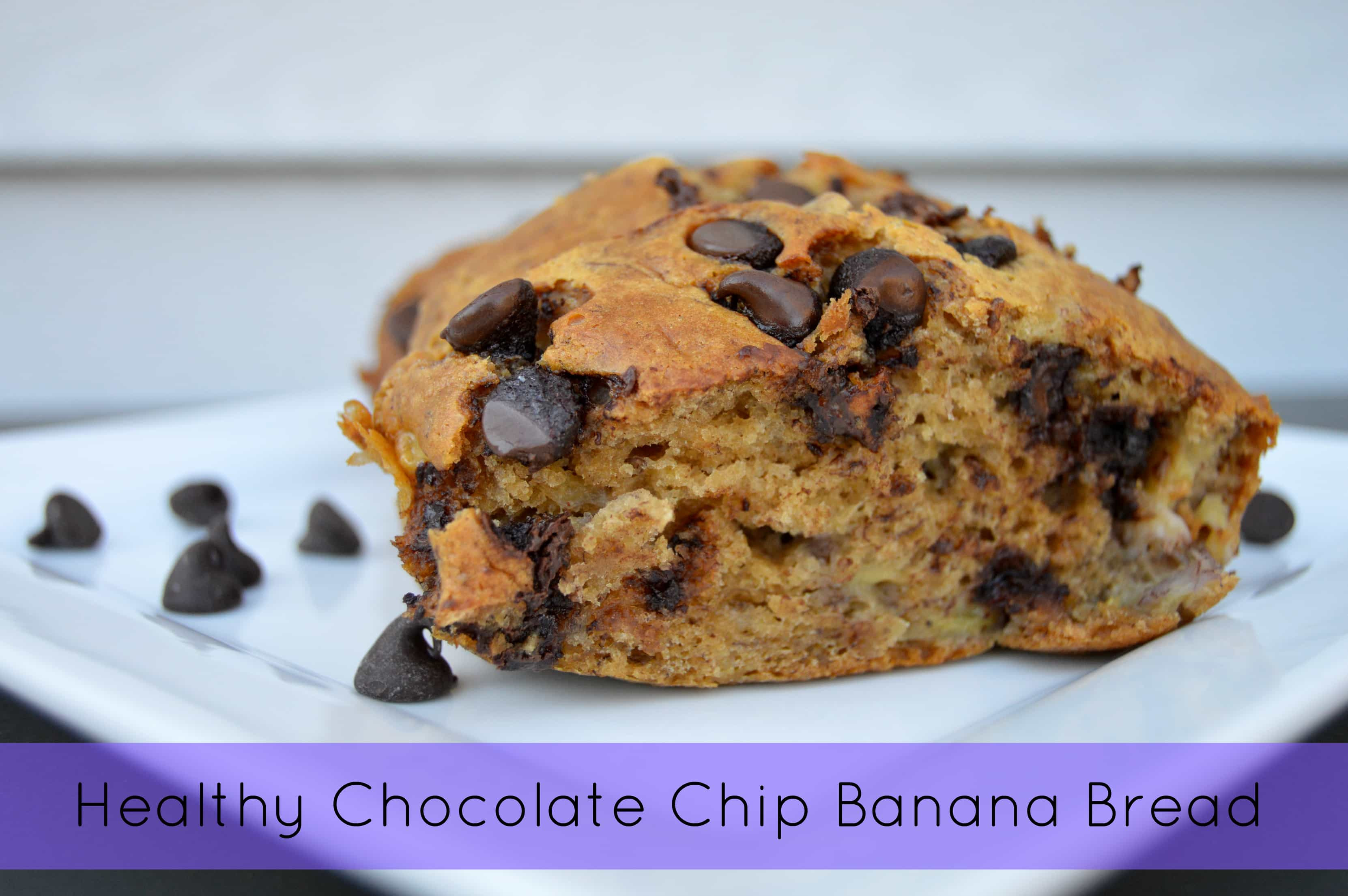 Healthy Chocolate Banana Bread
 Healthy Chocolate Chip Banana Bread Citrus Blossom Bliss