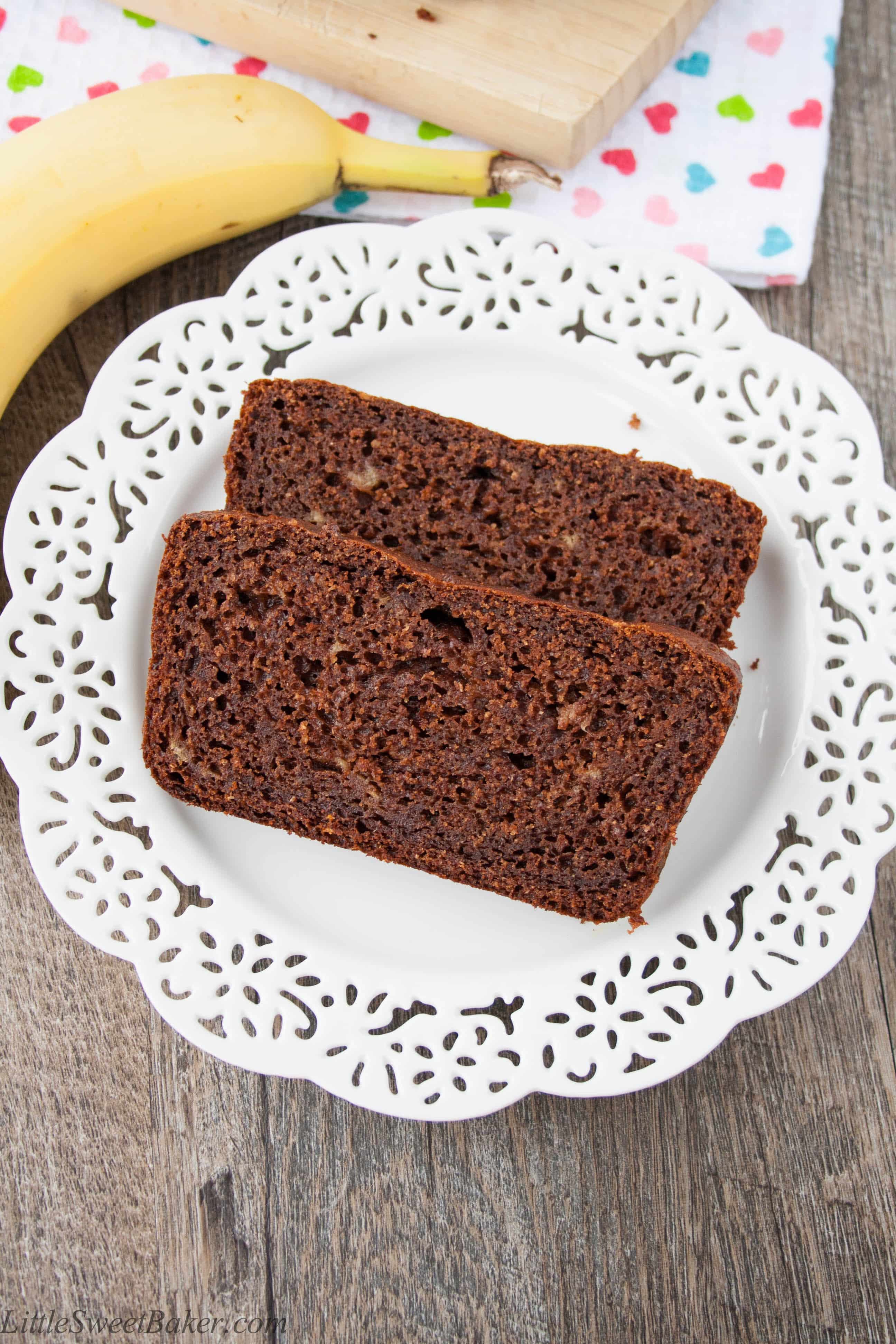 Healthy Chocolate Banana Bread
 Healthy Chocolate Banana Bread Little Sweet Baker