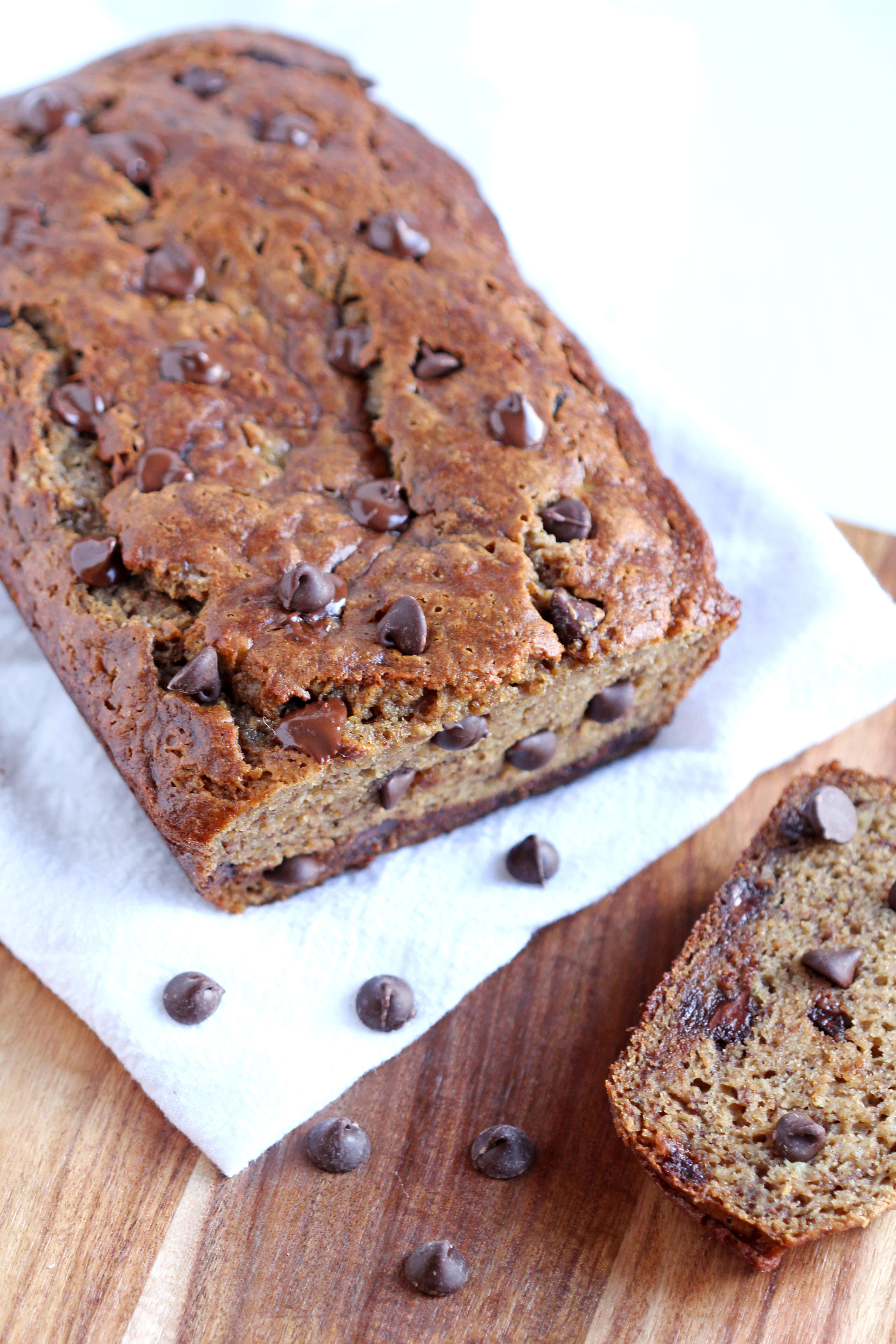 Healthy Chocolate Banana Bread
 Healthy Chocolate Chip Banana Bread