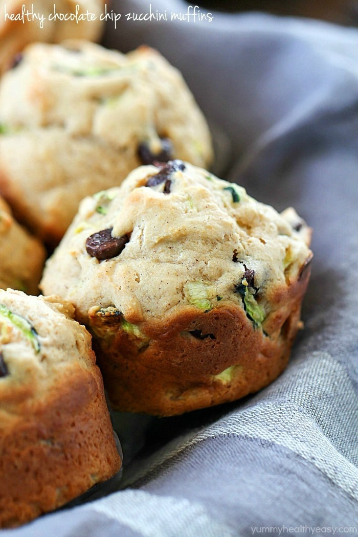 Healthy Chocolate Chip Zucchini Muffins
 Healthy Chocolate Chip Zucchini Muffins Yummy Healthy Easy