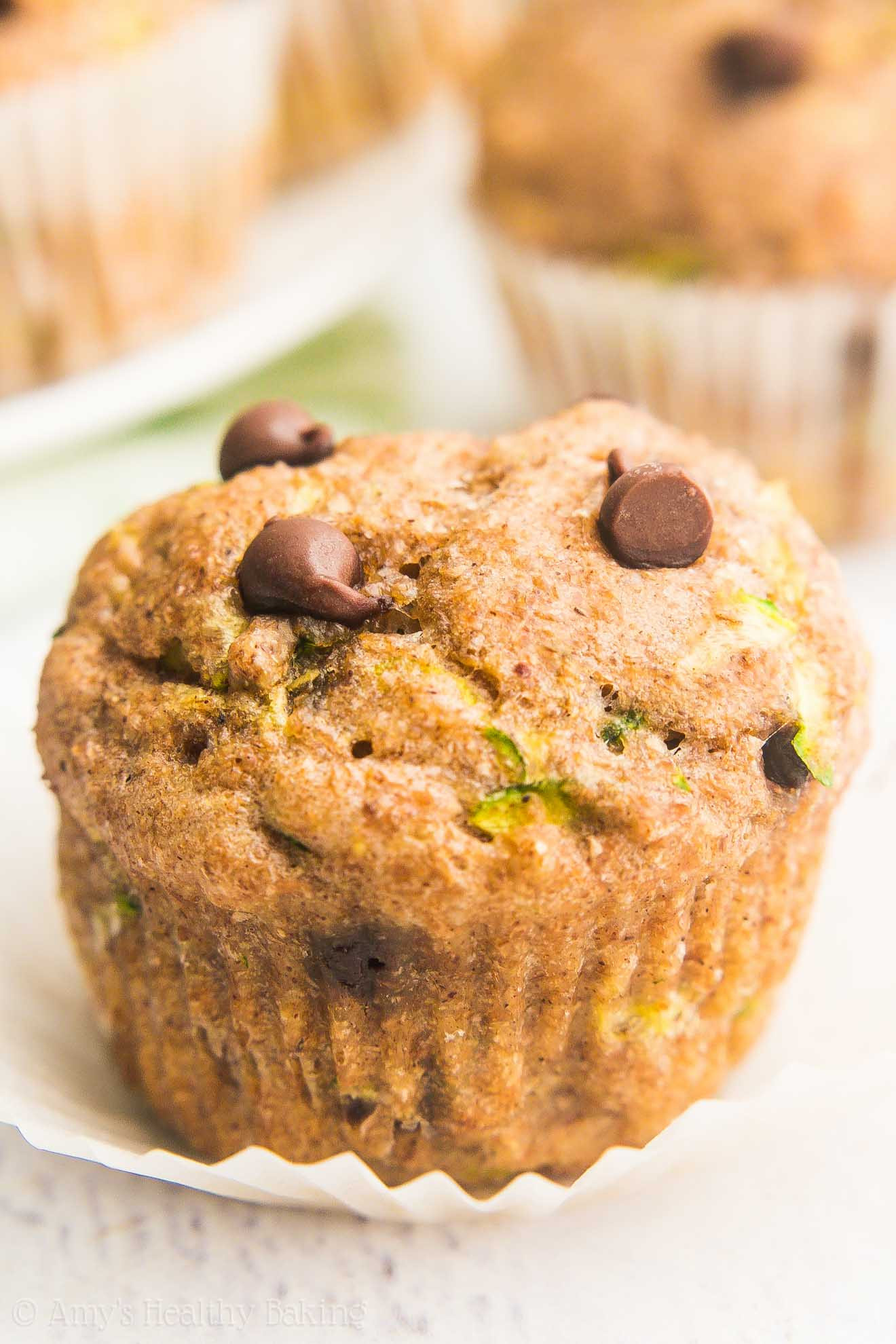 Healthy Chocolate Chip Zucchini Muffins
 Chocolate Chip Zucchini Mini Muffins