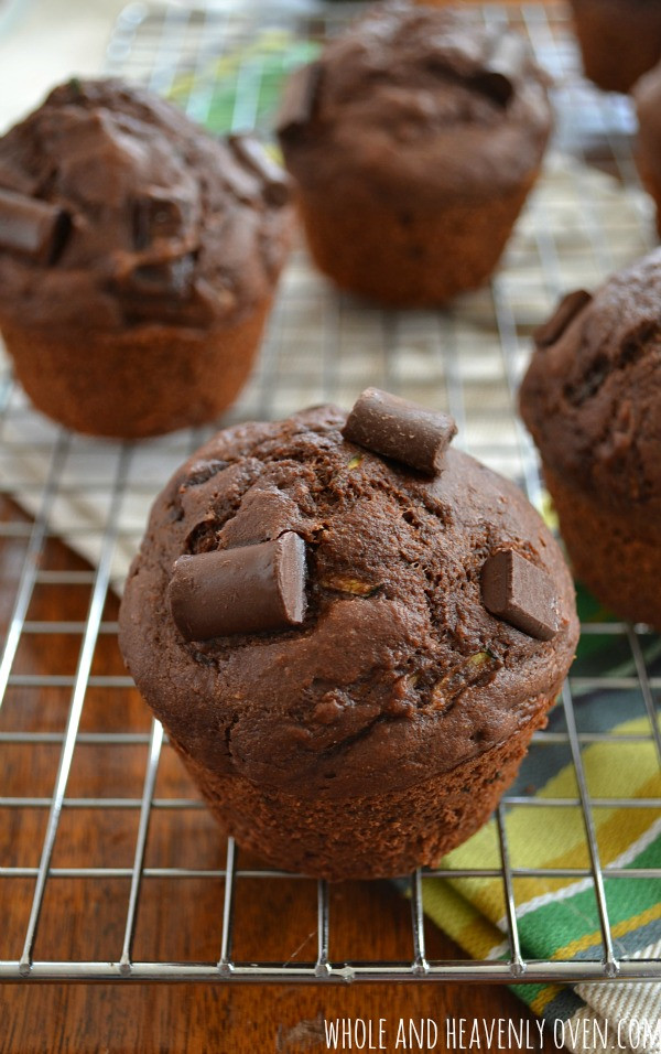 Healthy Chocolate Chip Zucchini Muffins
 Healthy Chocolate Zucchini Muffins