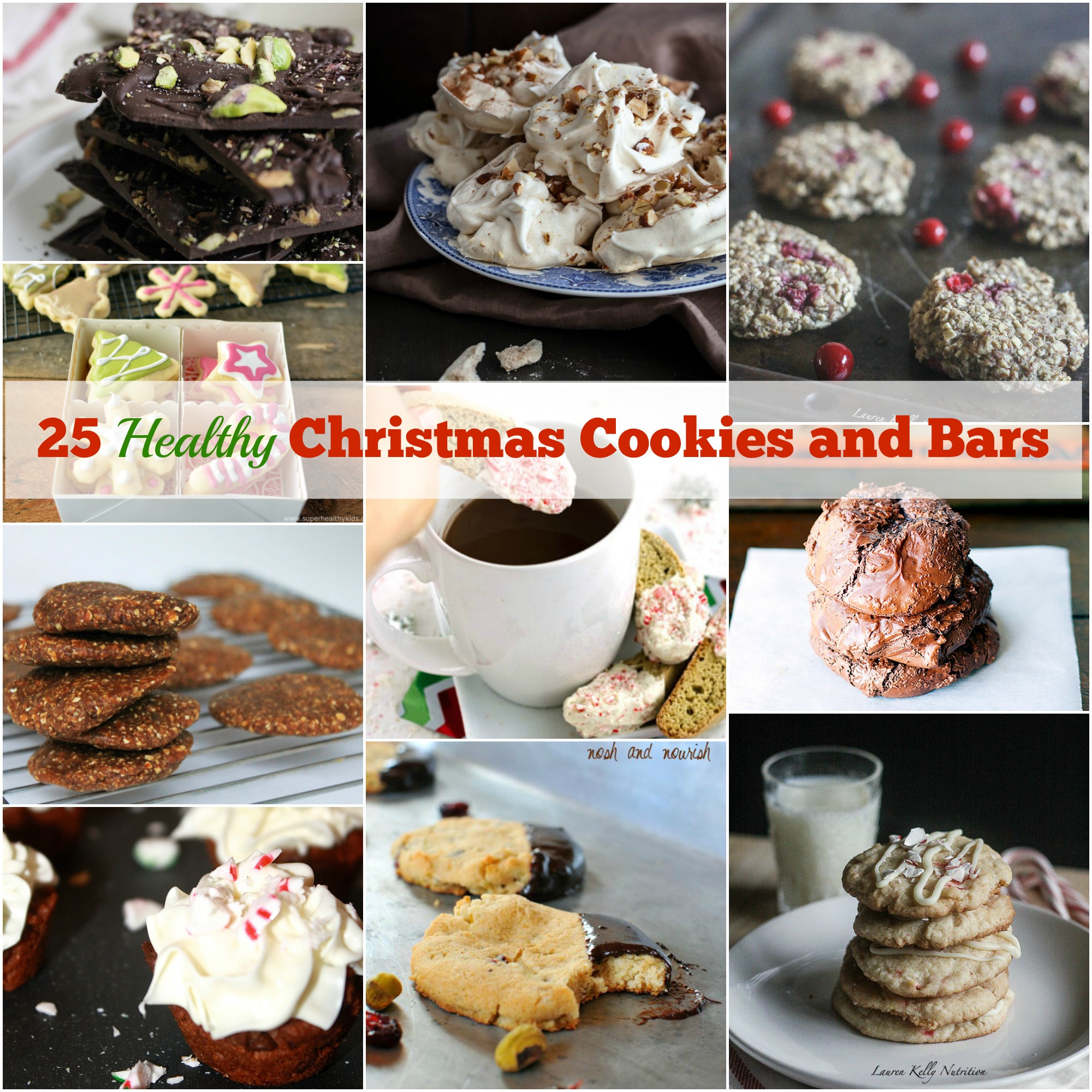 Healthy Christmas Cookies
 25 Healthy Christmas Cookies and Bars
