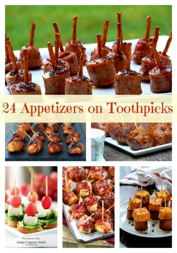 Healthy Cold Appetizers
 24 Quick and Easy Appetizers on Toothpicks