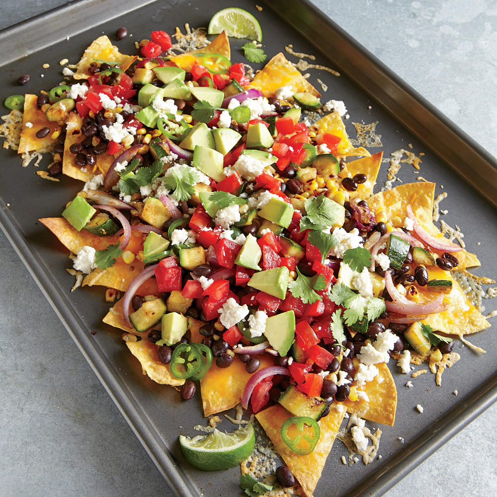 Healthy Cooking For Two
 Two Cheese Veggie Nachos Recipe