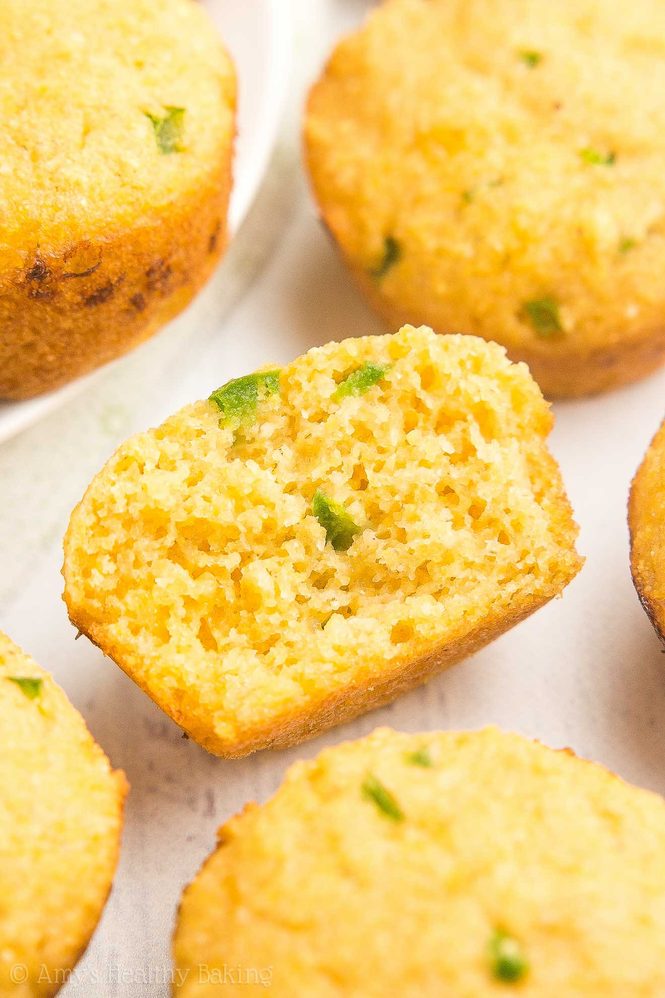 Healthy Cornbread Muffins
 Healthy Jalapeño Cheddar Cornbread Mini Muffins