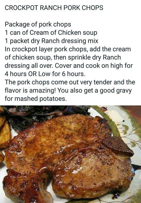 Healthy Crock Pot Pork Chops
 Crock pot ranch pork chops Crockpot Pinterest