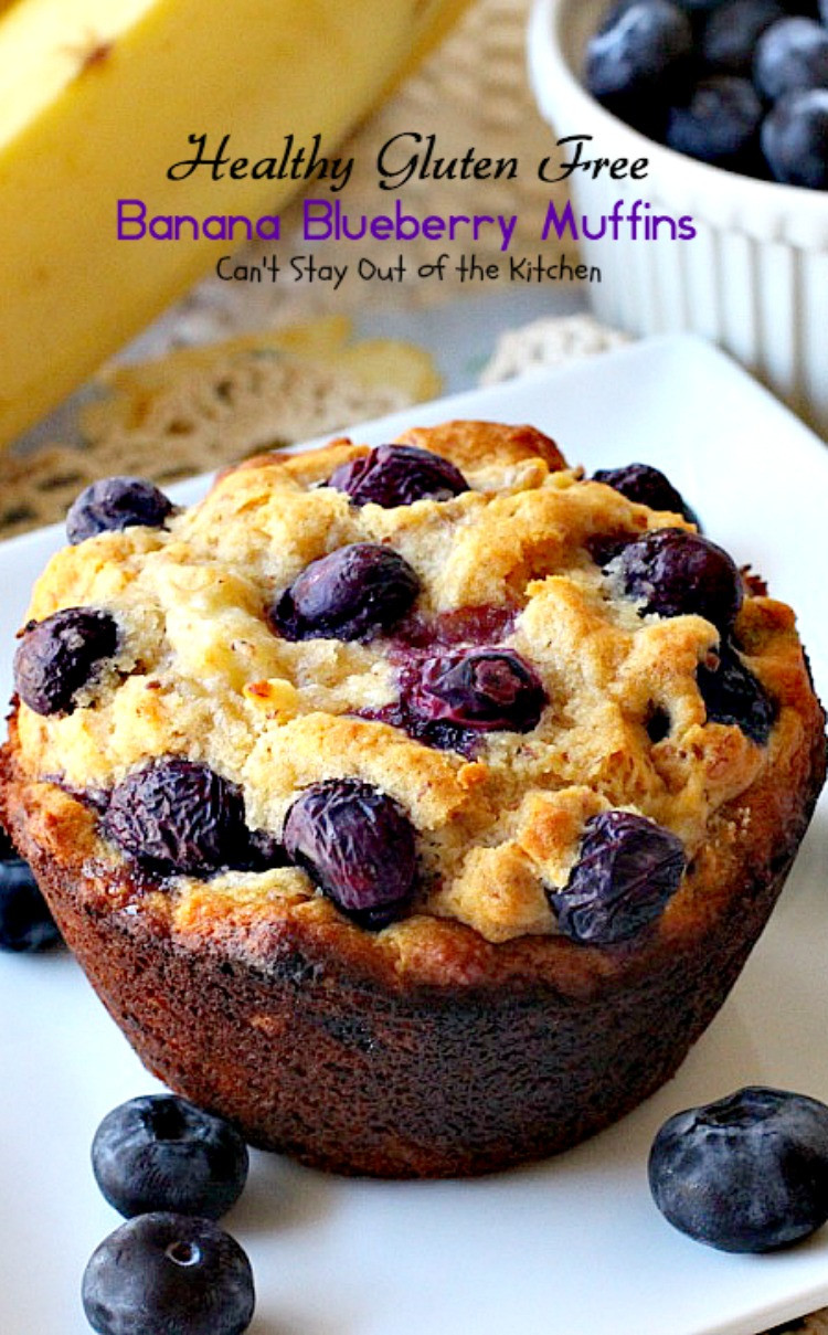Healthy Dairy Free Breakfast
 Healthy Gluten Free Banana Blueberry Muffins Can t Stay