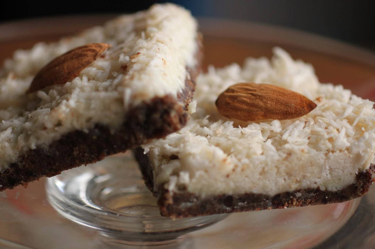 Healthy Dessert Snacks
 No Bake Almond Joy Bars AIP Vegan Dairy & Gluten Free