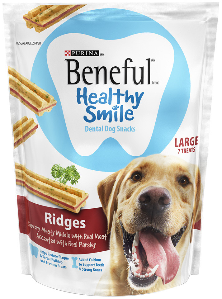 Healthy Dog Snacks
 Beneful Healthy Smile Dental Dog Snacks Ridges