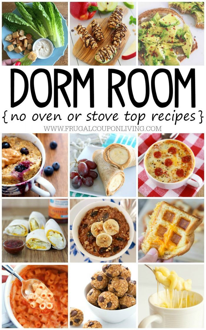 Healthy Dorm Room Snacks
 No Bake Dorm Room Recipes You Want to Eat