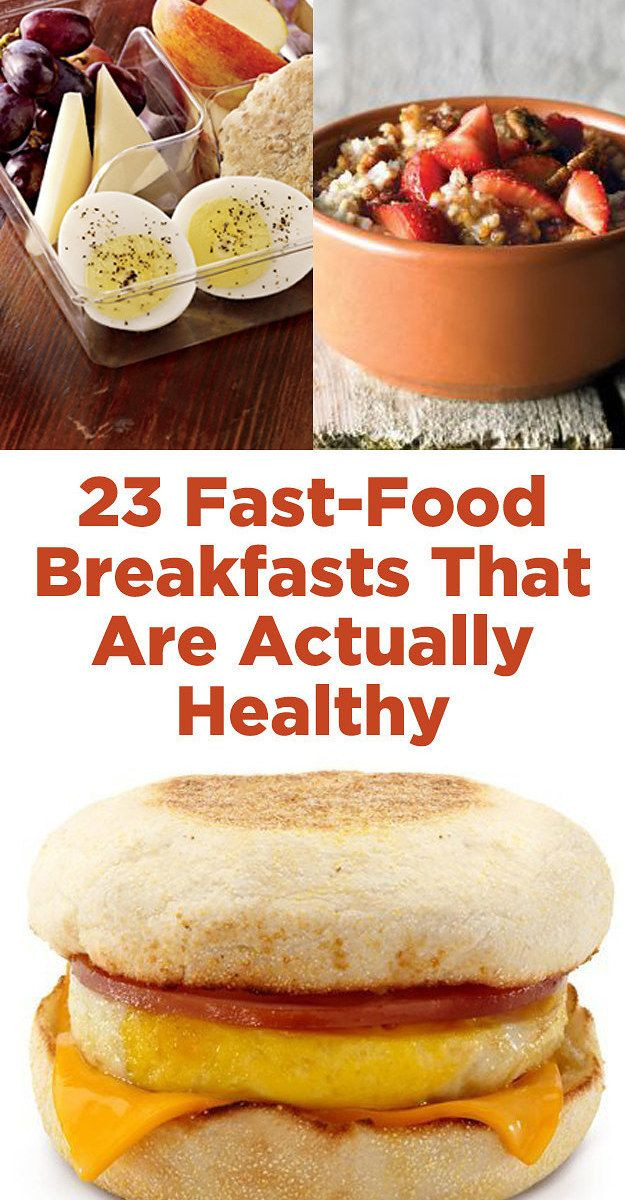 Healthy Drive Thru Breakfast
 Best 25 Healthy fast food choices ideas on Pinterest