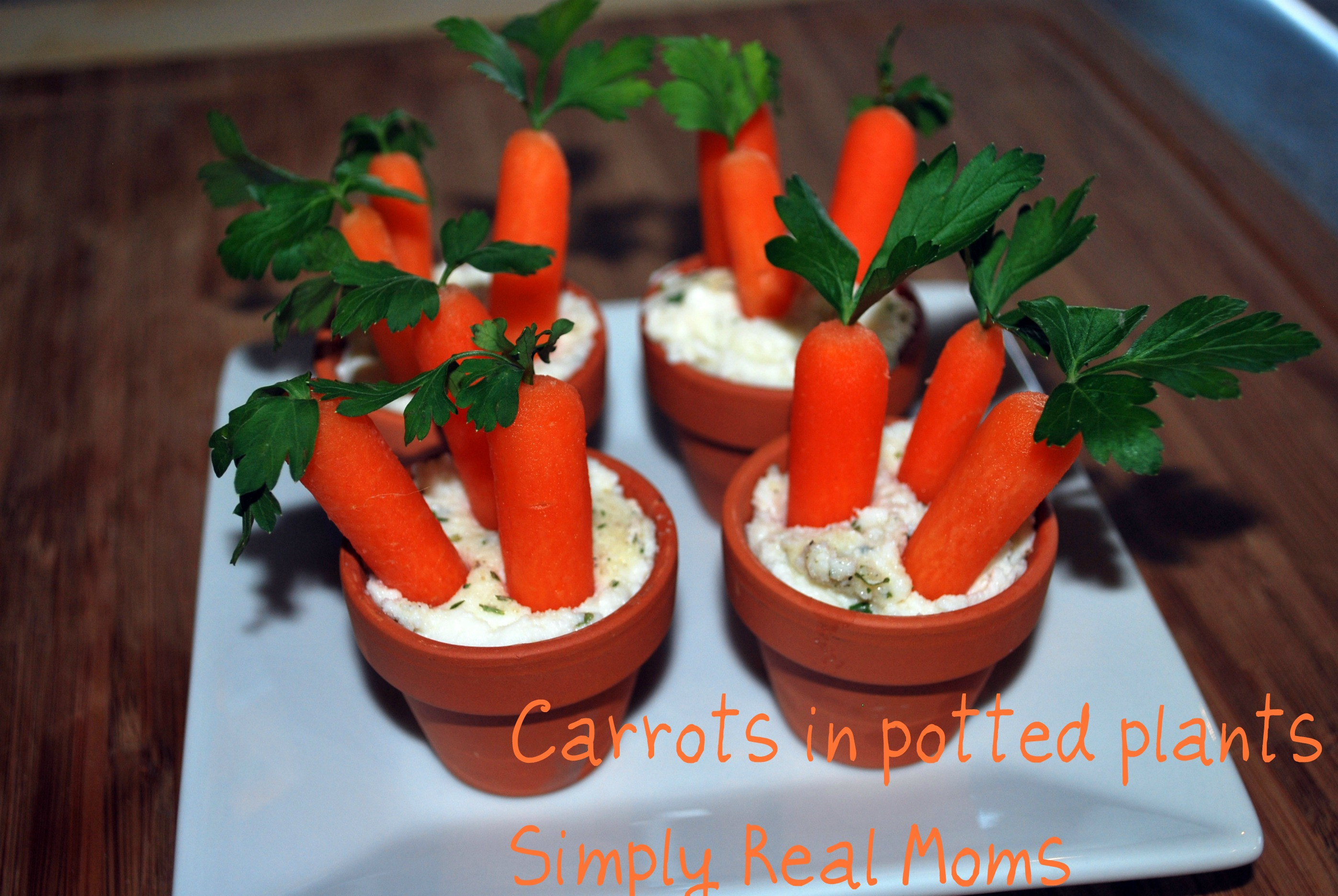 Healthy Easter Appetizers
 Easter Appetizer for Kids Potted Carrots and Dip
