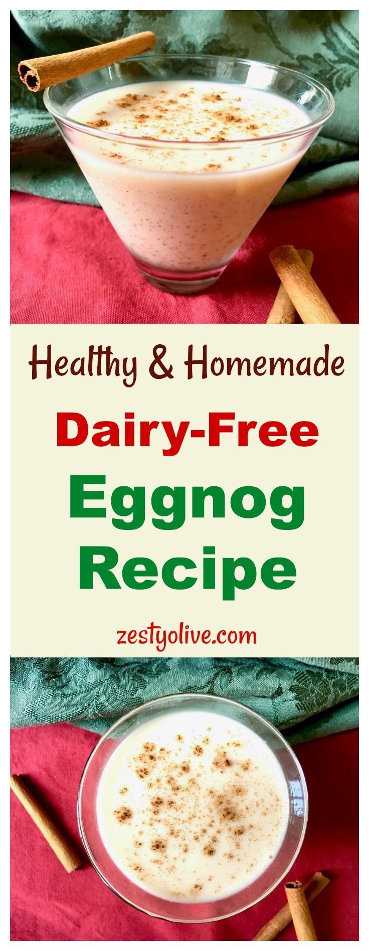 Healthy Eggnog Recipe
 Healthy Homemade Dairy Free Eggnog Recipe Zesty Olive