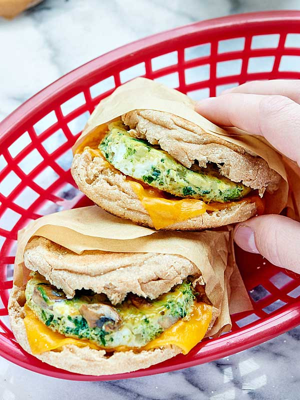 Healthy Freezer Breakfast Sandwiches
 Healthy Breakfast Sandwich Make Ahead Option