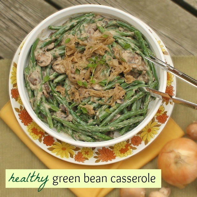 Healthy Green Bean Casserole
 Healthy Green Bean Casserole