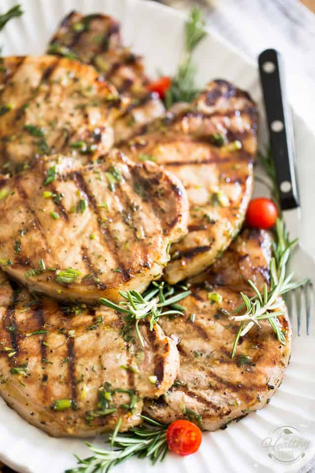 Healthy Grilled Pork Chops
 Maple Rosemary Grilled Pork Chops • The Healthy Foo