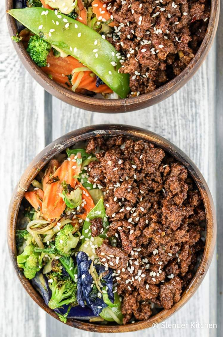 Healthy Ground Pork Recipes
 Healthy Korean Ground Beef with Ve ables Slender Kitchen