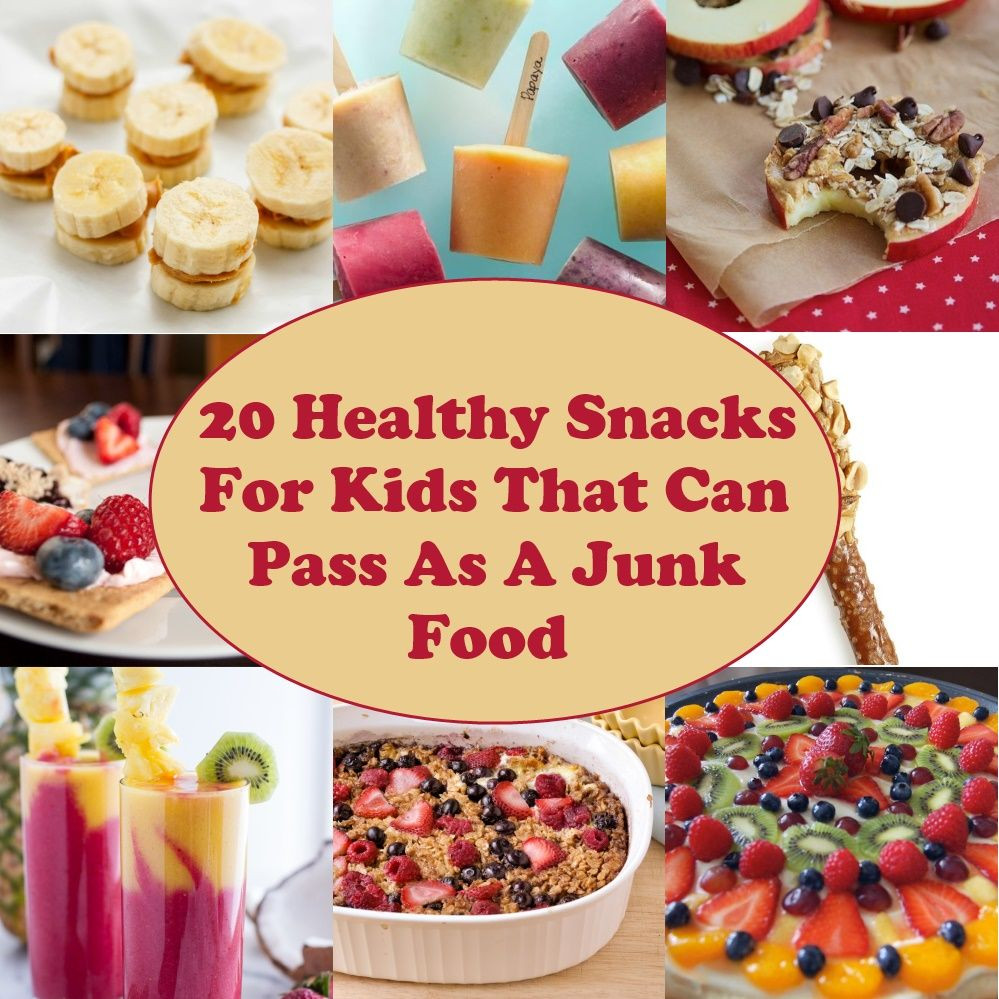 Healthy Junk Food Snacks
 20 Healthy Snacks For Kids That Can Pass As A Junk Food
