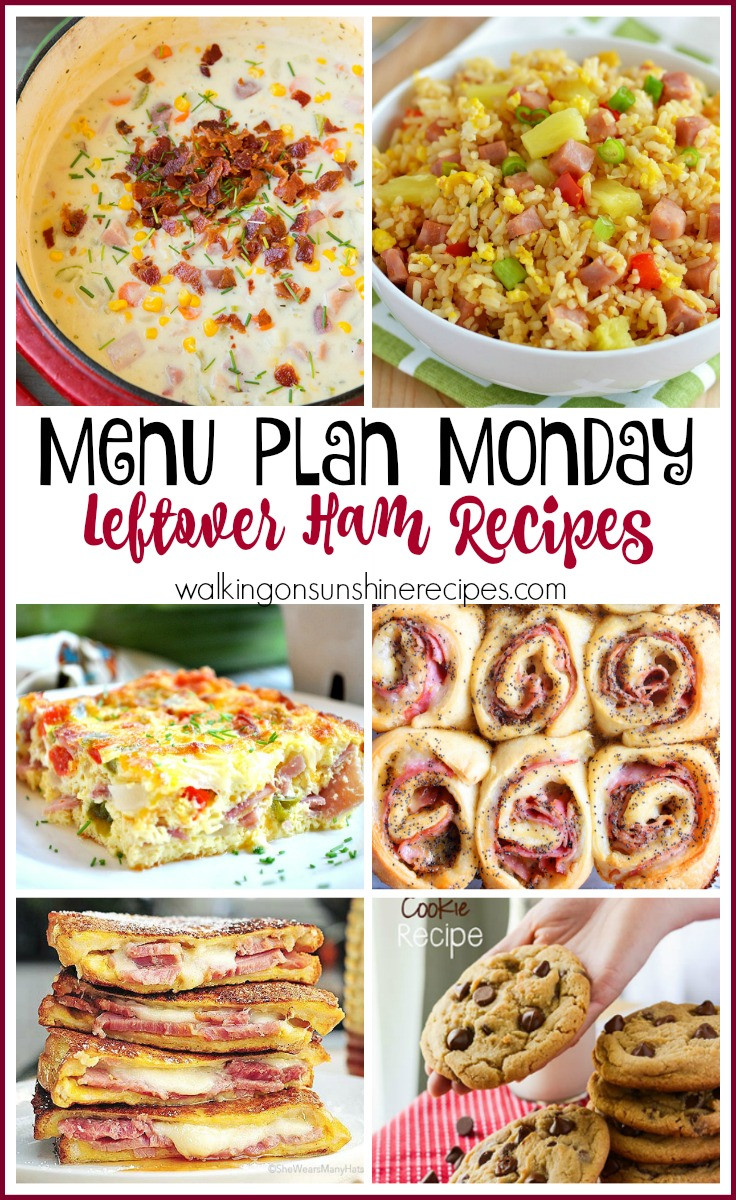 Healthy Leftover Ham Recipes
 Weekly Menu Plan Leftover Ham Recipes Walking