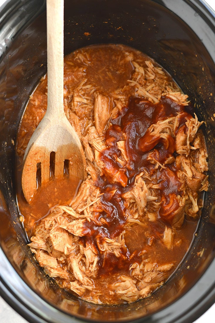 Healthy Low Calorie Crock Pot Recipes
 Healthy Crockpot BBQ Chicken GF Low Cal Skinny