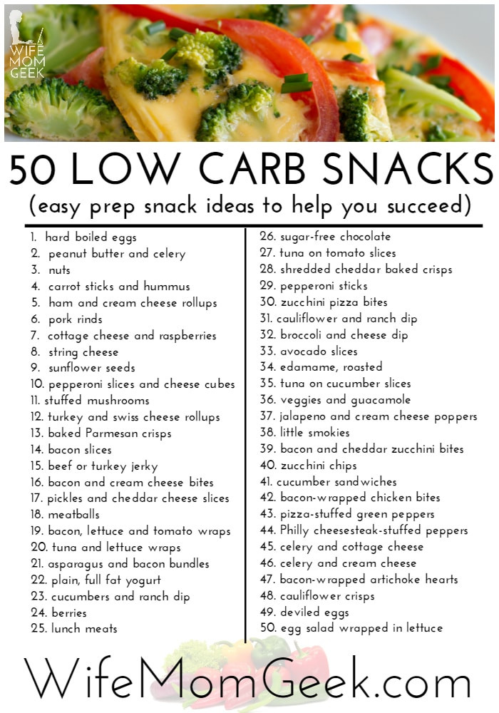 Healthy Low Carb High Protein Snacks
 50 Low Carb Snack Ideas