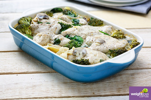 Healthy Mushroom Recipes For Weight Loss
 Chicken & Mushroom Bake