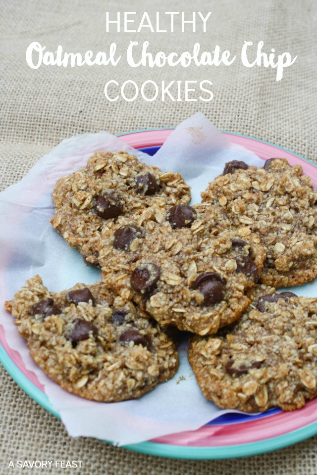 Healthy Oatmeal Cookies No Sugar
 Healthy Chocolate Chip Oatmeal Cookies