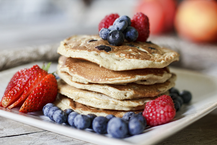 Healthy Pancakes From Scratch
 Honey Oat & Blueberry Pancakes The Fresh Fridge