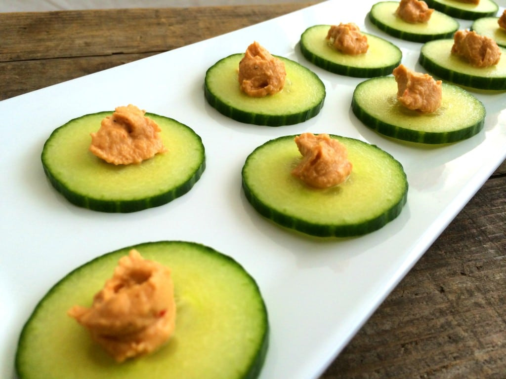 Healthy Party Appetizers
 Cucumber Chips Healthy Party Appetizer