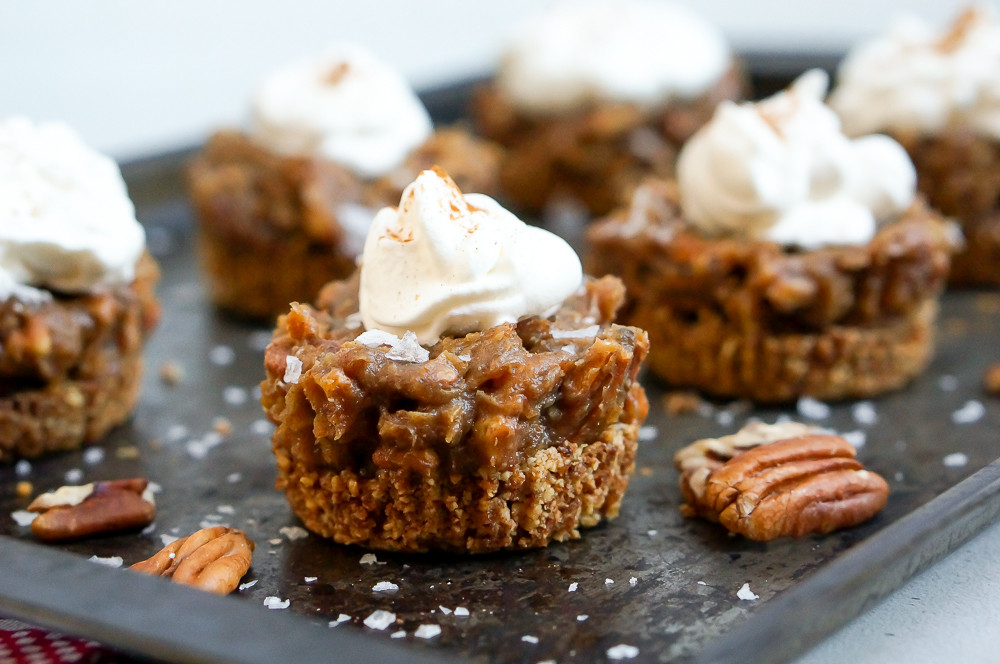 Healthy Pecan Pie Recipe
 Healthy Pecan Pie Tarts with Salted Caramel