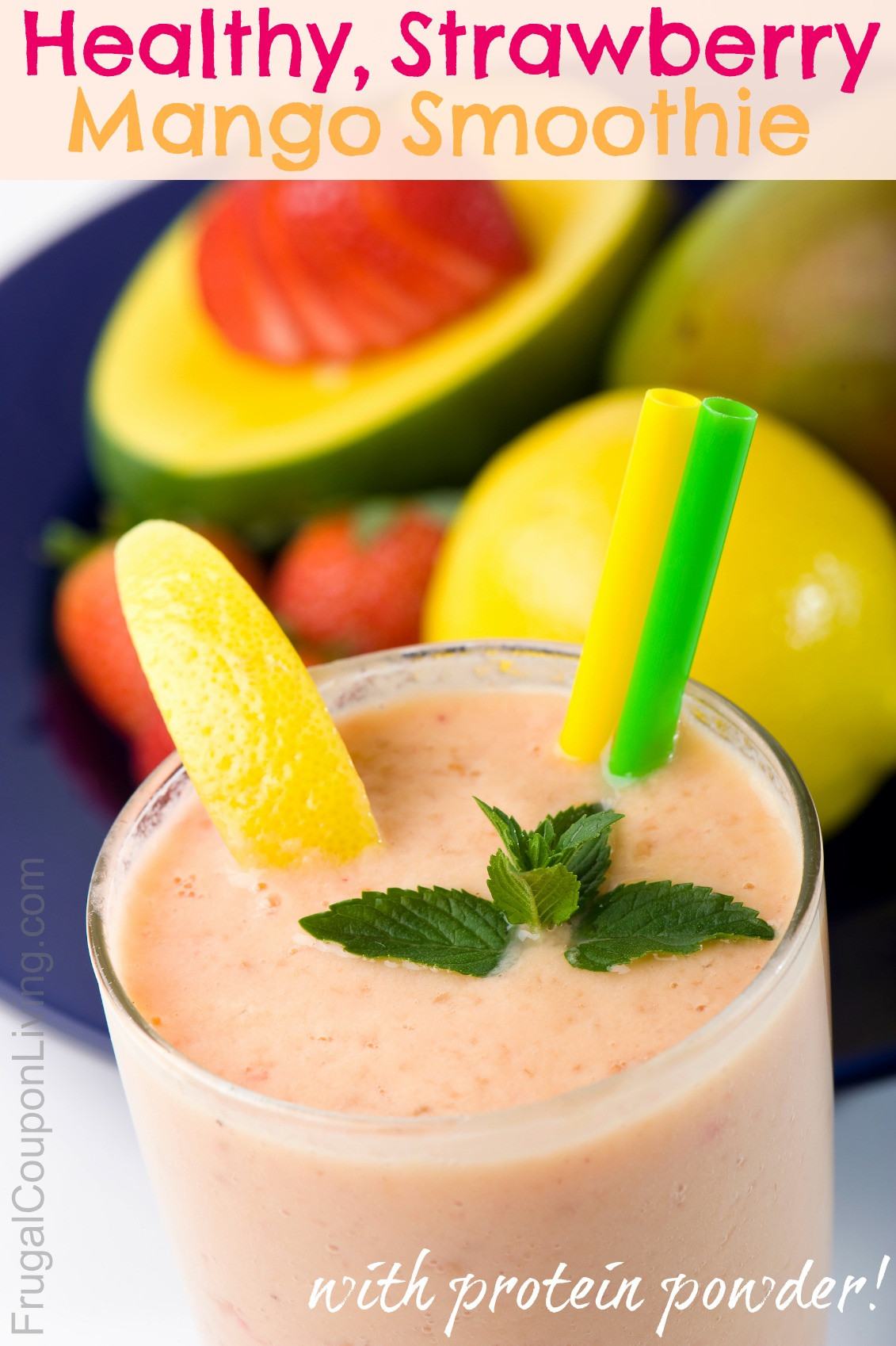 Healthy Protein Smoothie Recipes
 Healthy Strawberry Mango Smoothie Recipe with Protein Powder