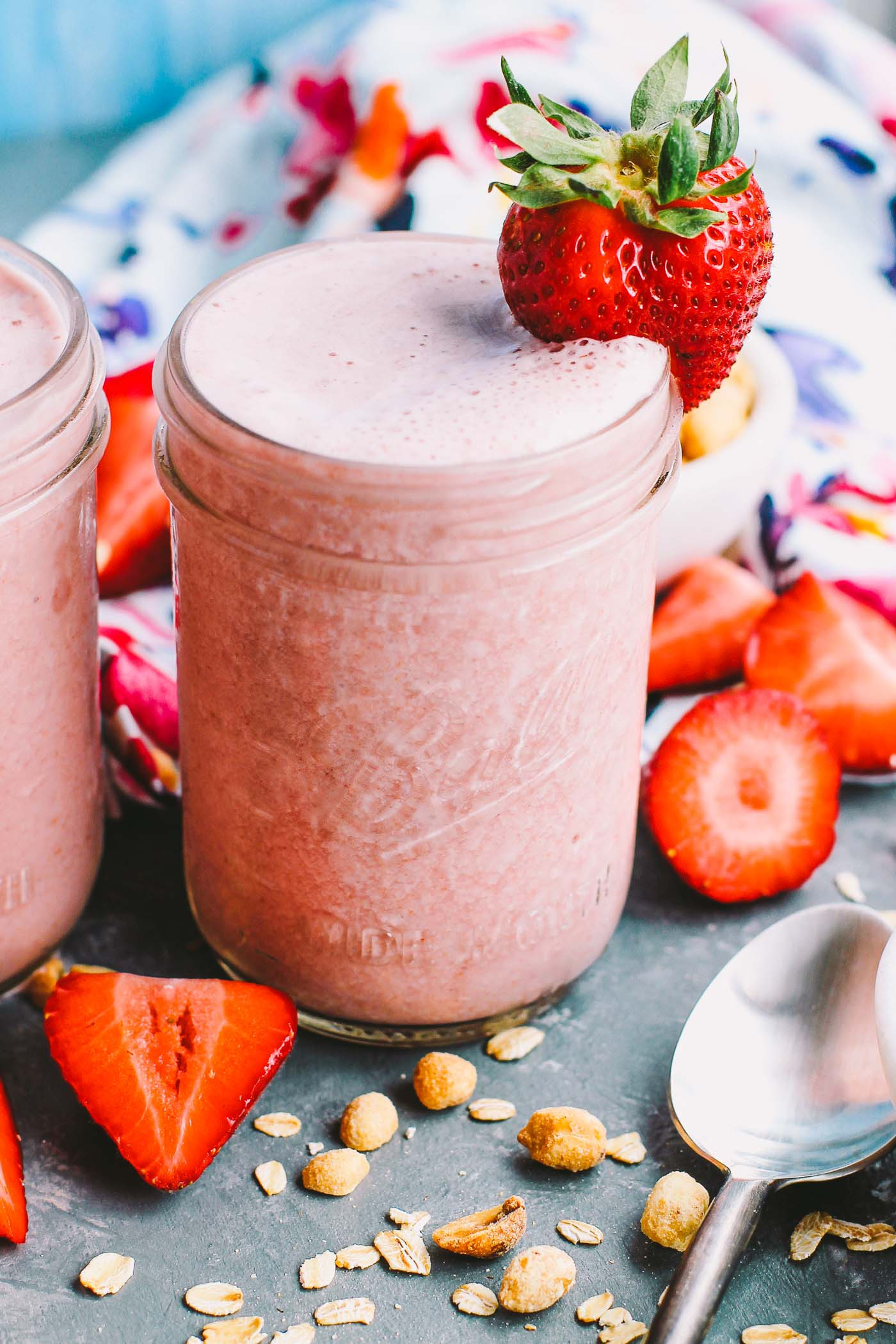Healthy Protein Smoothie Recipes
 strawberry pb&j protein smoothies plays well with butter