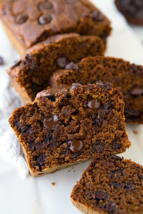 Healthy Pumpkin Chocolate Chip Bread
 The BEST Healthy Greek Yogurt Pumpkin Bread