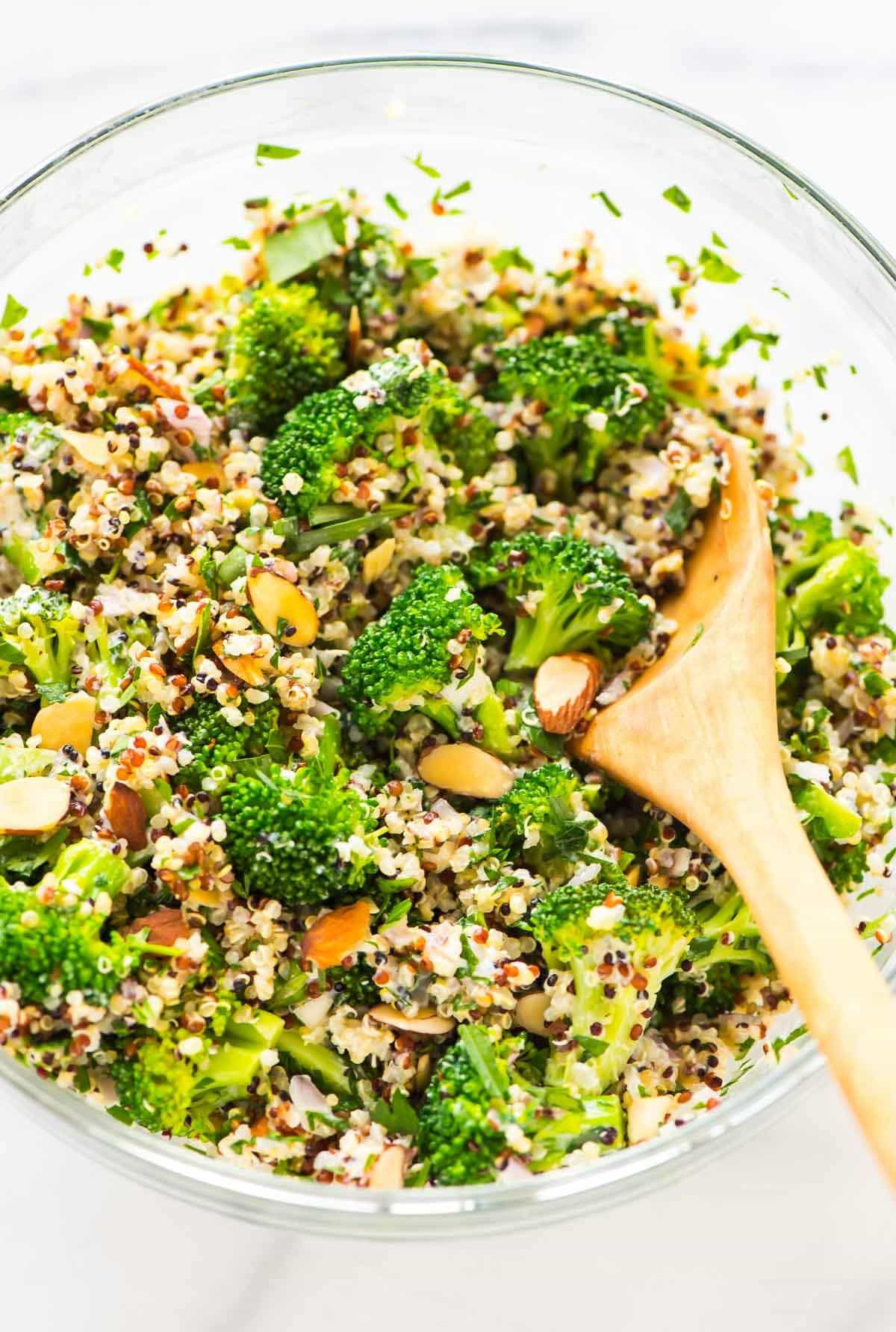Healthy Quinoa Recipes
 Broccoli Quinoa Salad with Creamy Lemon Dressing