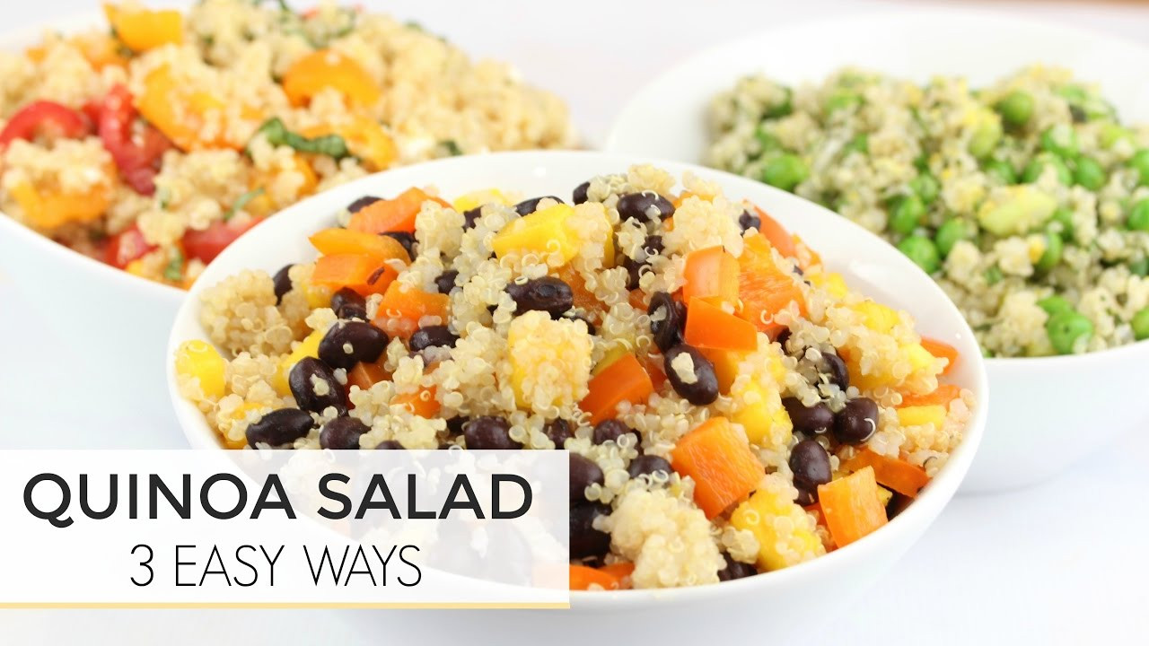 Healthy Quinoa Recipes
 3 Easy Healthy Quinoa Salad Recipes