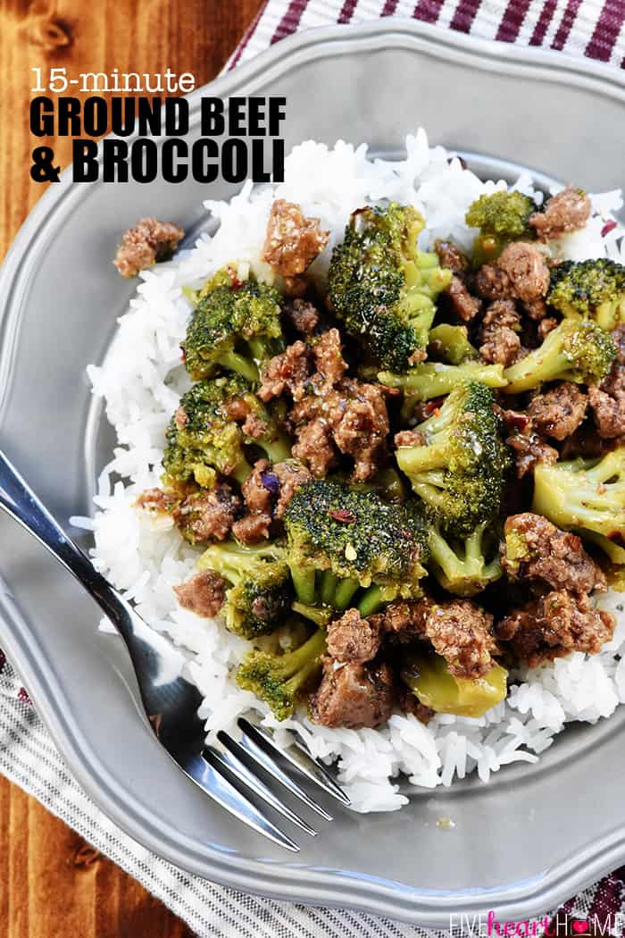 Healthy Recipe With Ground Beef
 Ground Beef and Broccoli