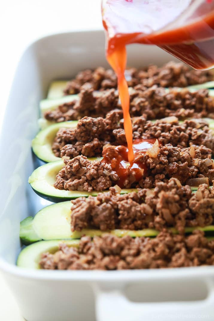 Healthy Recipes For Ground Beef
 Ground Beef Enchilada Zucchini Boats