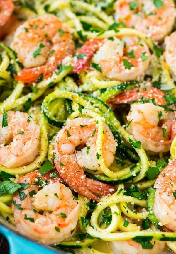 Healthy Shrimp Recipes Low Carb
 Healthy Shrimp Scampi with Zucchini Noodles