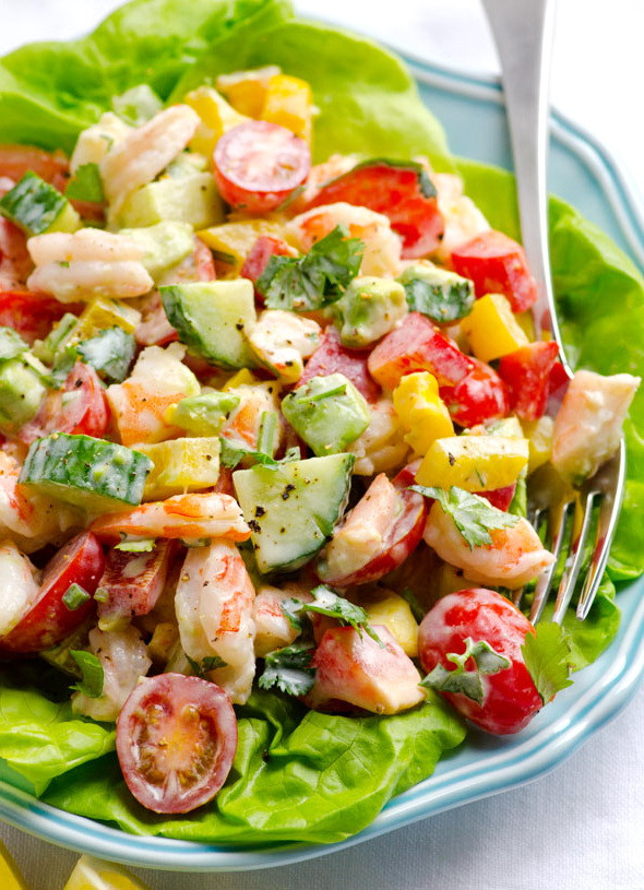 Healthy Shrimp Salad
 Vegan Shrimp Salad & Yogurt Sauce Dressing – Best Fast