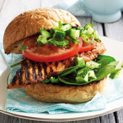 Healthy Side Dishes For Burgers
 Tandoori chicken burger