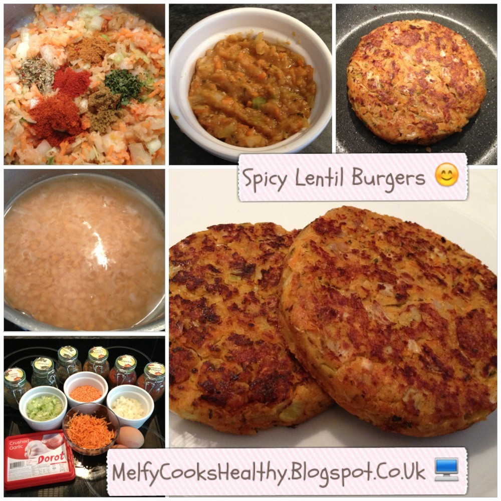 Healthy Side Dishes For Burgers
 Melfy Cooks Healthy Spicy Lentil Burgers