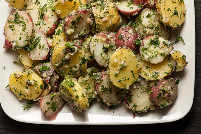 Healthy Side Dishes For Ribs
 Herbed Potato Salad Recipe Chowhound