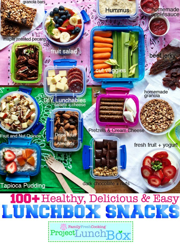 Healthy Snacks For School
 100 Healthy Delicious and Easy Lunchbox Snacks Marla