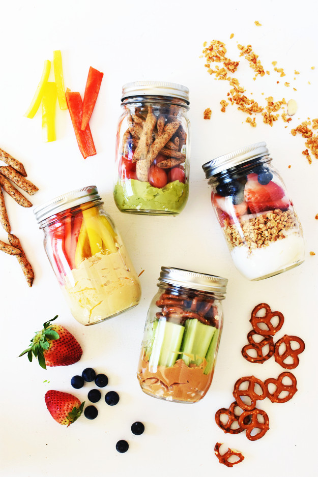 Healthy To Go Snacks
 4 Healthy Grab and Go Snack Jars