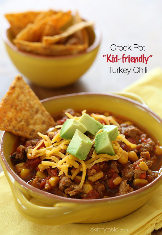 Healthy Turkey Chili Recipe Crock Pot
 Crock Pot Kid Friendly Turkey Chili